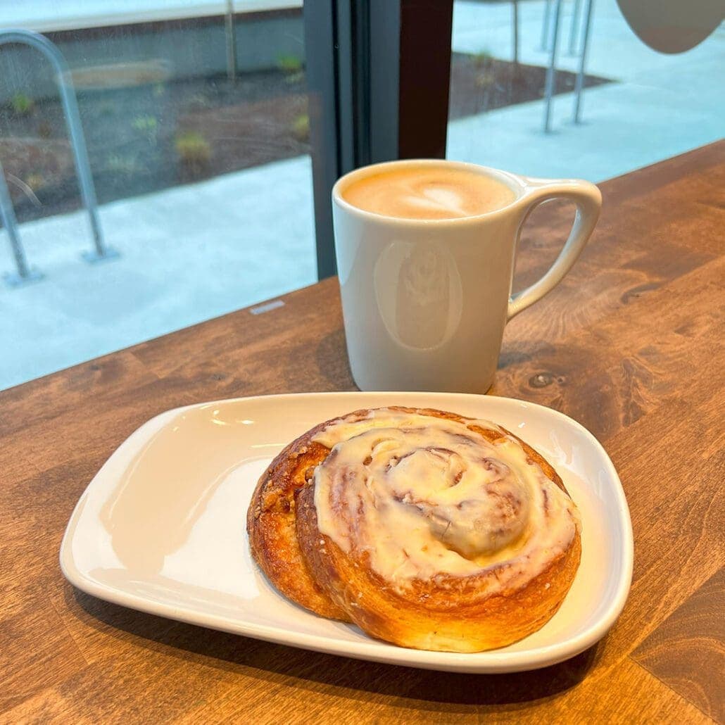 He Brews pastry and coffee