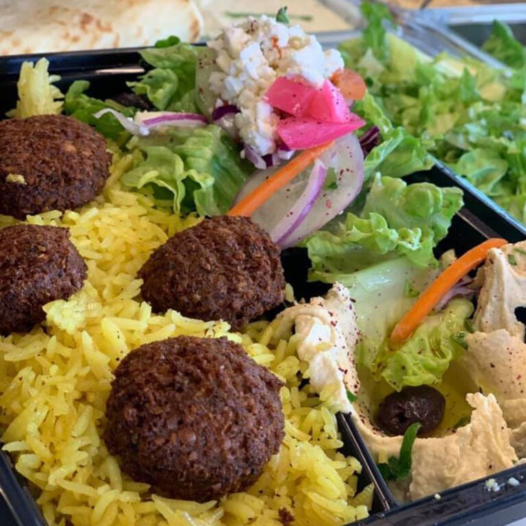 Gyro Crush falafel plate